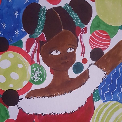 Button Image of Lydia Project: Christmas Girl