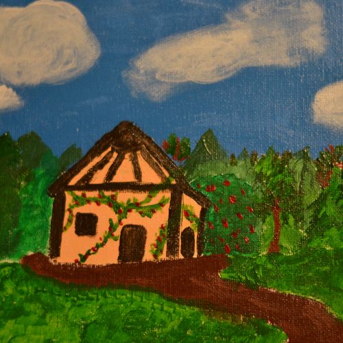 Button Image of Lydia Project: Cottage Painting